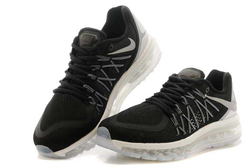 Nike Air Max 2015 nouveau style concurrence des prix basket blanc noir laredoute